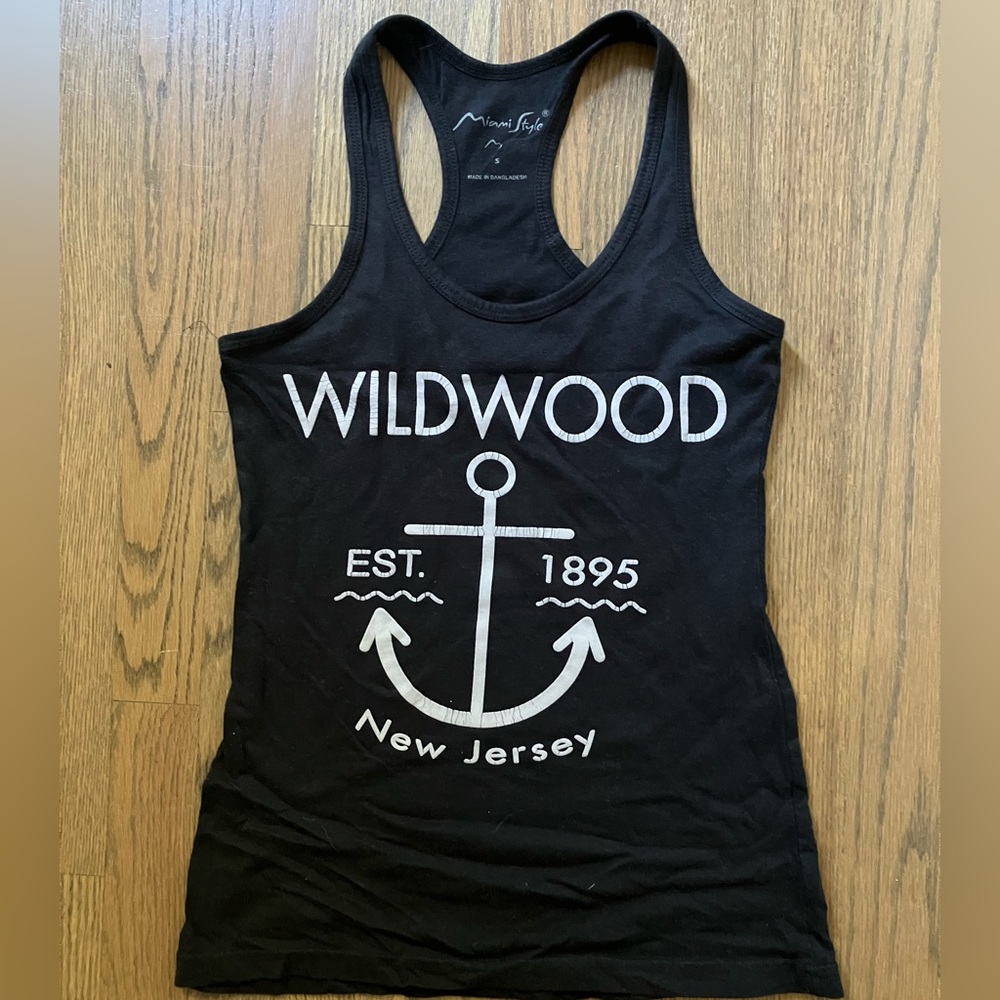 Miami Style Wildwood NJ Graphic Tank Top S